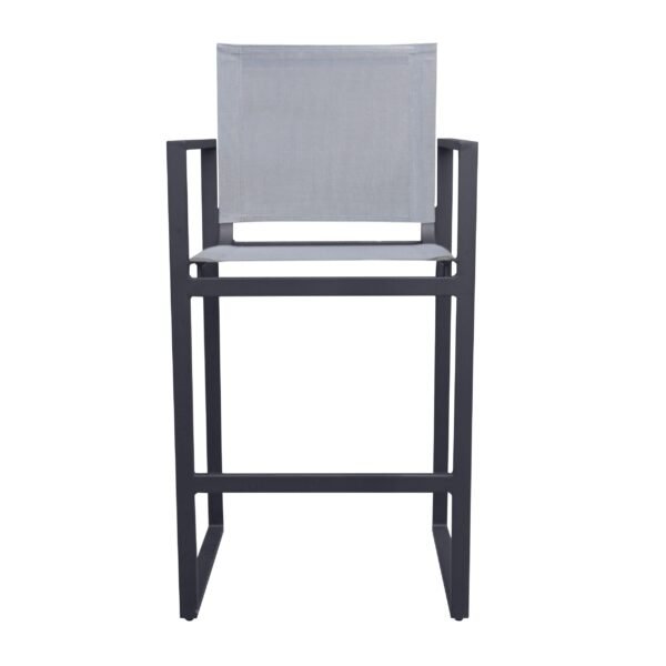 Renava Kayak - Modern Charcoal Outdoor Bar Stool - Image 2