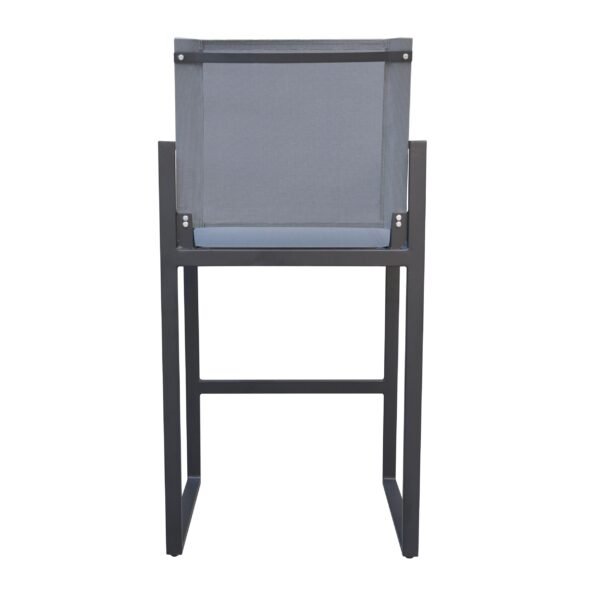 Renava Kayak - Modern Charcoal Outdoor Bar Stool - Image 4