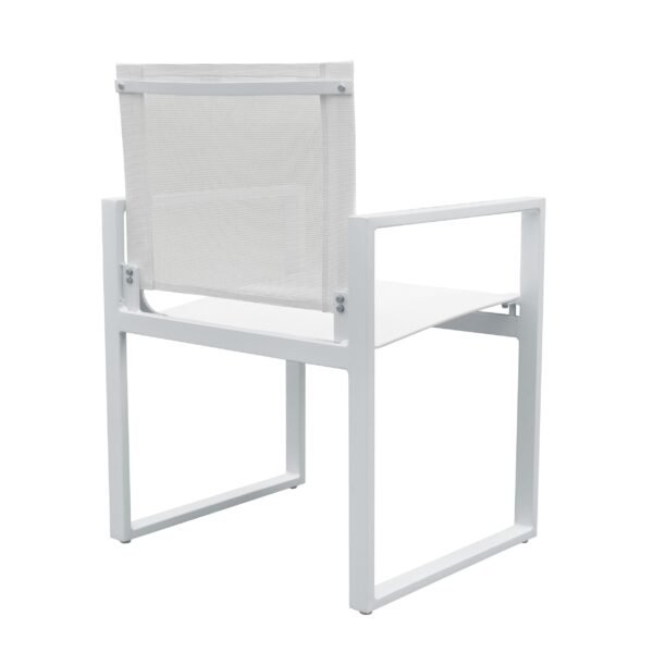 Renava Kayak - Modern White Outdoor Dining Armchair (Set of 2) - Image 3