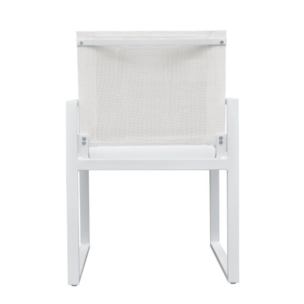 Renava Kayak - Modern White Outdoor Dining Armchair (Set of 2) - Image 4