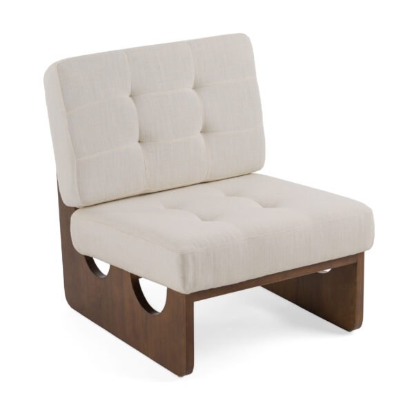 Modrest Kaylie - Contemporary Off White Accent Chair - Image 2