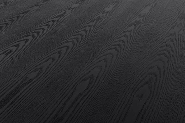 Modrest Kenda - Modern Black Ash + Stainless Steel Dining Table - Image 4