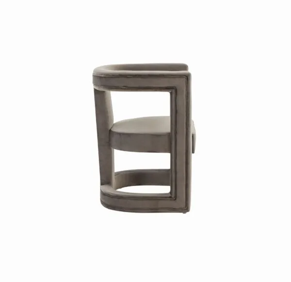 Modrest Kendra - Modern Grey Fabric Accent Chair - Image 2