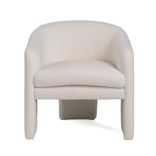 Modrest - Khan Modern Off White Fabric Accent Chair - Image 3