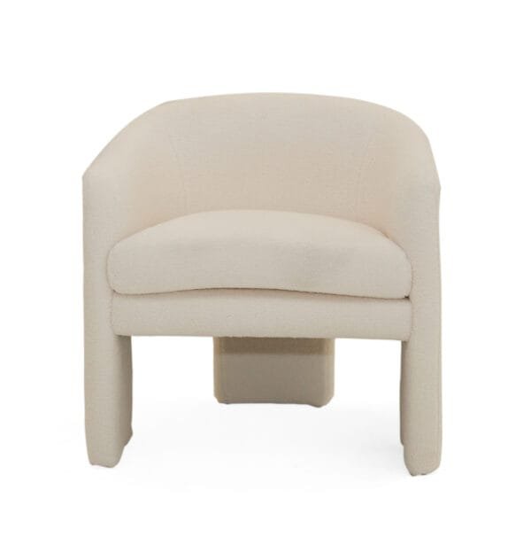 Modrest - Khan Modern Off White Fabric Accent Chair - Image 2