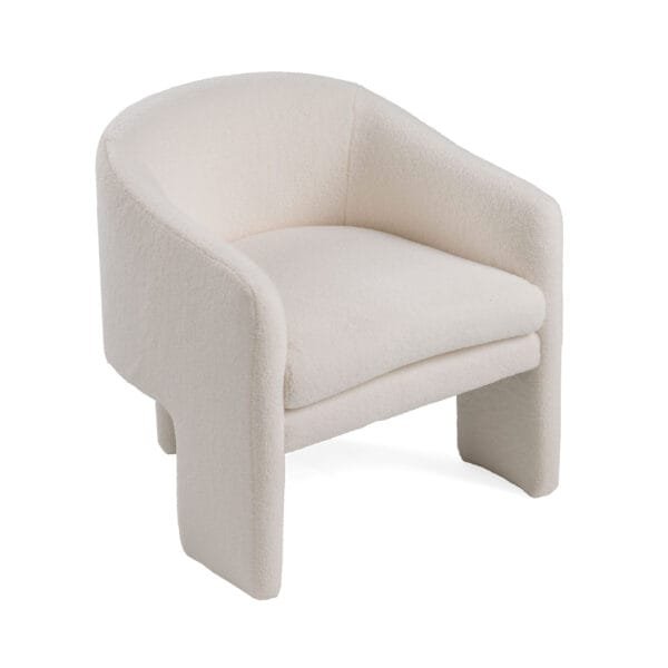 Modrest - Khan Modern Off White Fabric Accent Chair - Image 5