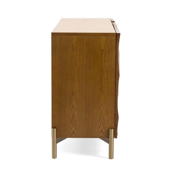 Modrest Killeen - Modern Gold + Walnut Buffet - Image 4
