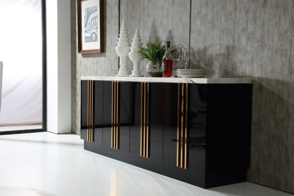 Modrest Kingsley Modern Marble & Rosegold Buffet