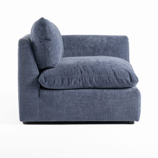 Divani Casa Kinsey - Modern Blue Fabric Modular Right Facing Seat - Image 3