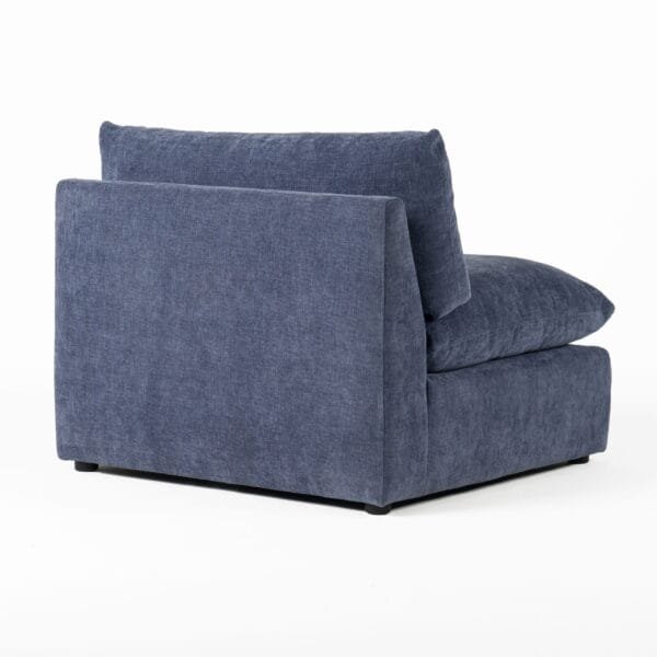 Divani Casa Kinsey - Modern Blue Fabric Modular Right Facing Seat - Image 5