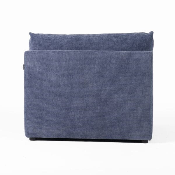 Divani Casa Kinsey - Modern Blue Fabric Modular Armless Seat - Image 4