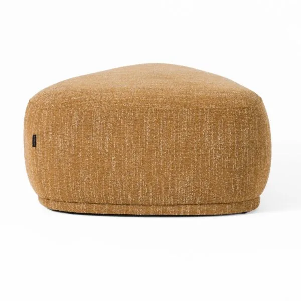 Divani Casa Kinsey - Modern Mustard Large River Rock Ottoman - Image 5