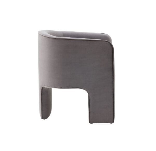 Modrest Kyle Modern Dark Grey Accent Chair - Image 2