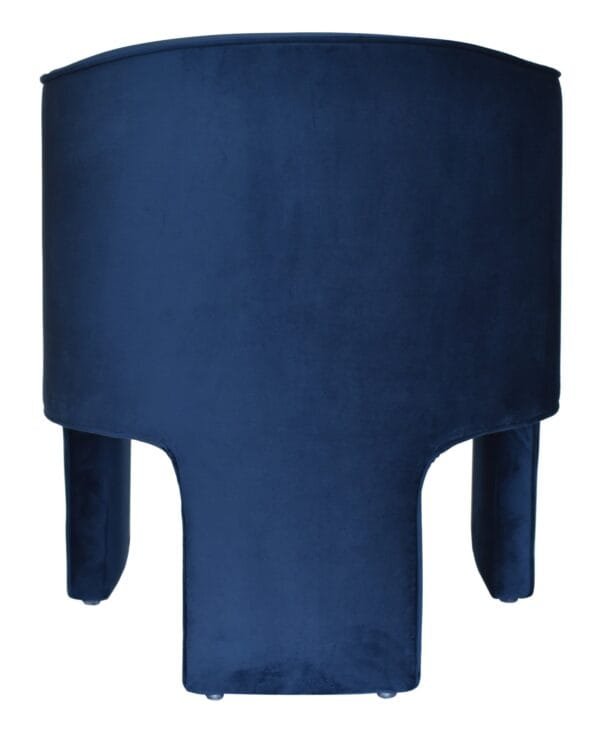 Modrest Kyle - Modern Blue Velvet Accent Chair - Image 4