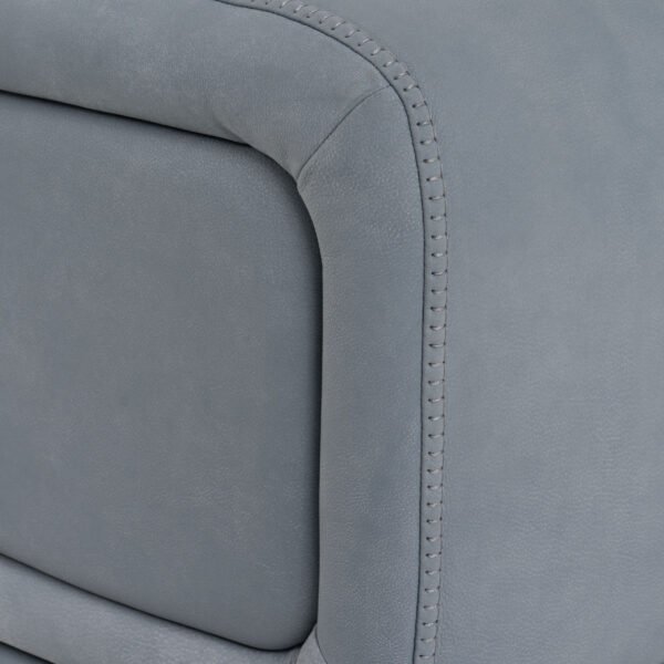 Lamod Italia Mood - Contemporary Blue Leather Right Facing Sectional Sofa - Image 5