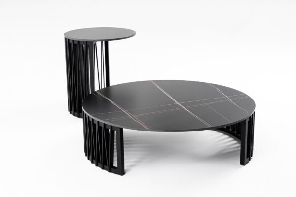 Modrest Larimer - Modern Round Coffee Table Set - Image 2