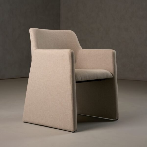 Modrest Lasara - Modern Beige Fabric Dining Chair