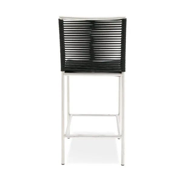 Modrest Lathrop - Modern Outdoor Black Counter Stool - Image 3