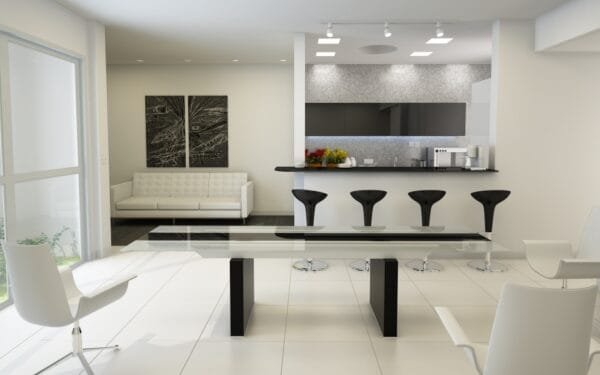Lisbon Modern Glas Extendable Dining Table - Image 2