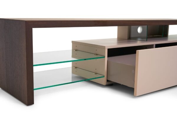 Modrest Loreta Modern Smoked Oak TV Stand - Image 2