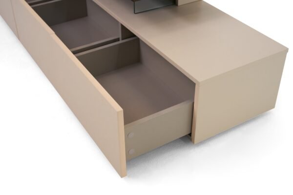 Modrest Loreta Modern Smoked Oak TV Stand - Image 3