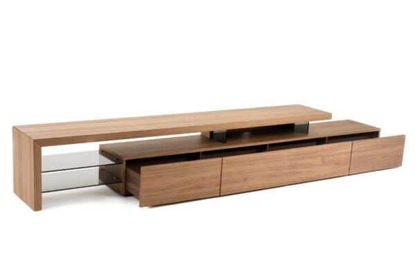 Modrest Loreta - Modern Walnut TV Stand - Image 2