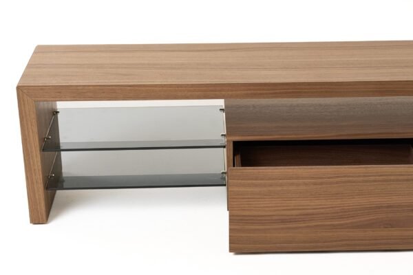 Modrest Loreta - Modern Walnut TV Stand - Image 4