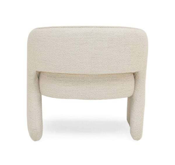 Modrest Luby - Modern Cream Fabric  Accent Chair - Image 2
