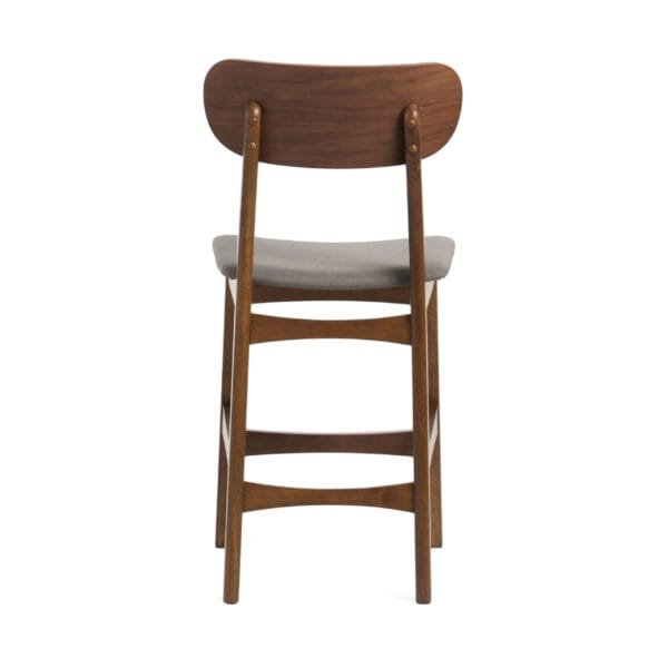 Modrest Lynn - Modern Grey & Walnut Counter Chair (Set of 2) - Image 5