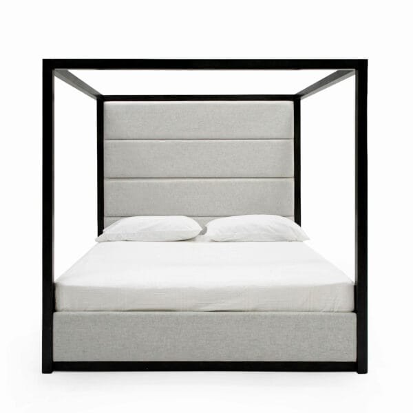 Modrest Manhattan- Contemporary Canopy Grey Bedroom Set-queen - Image 3