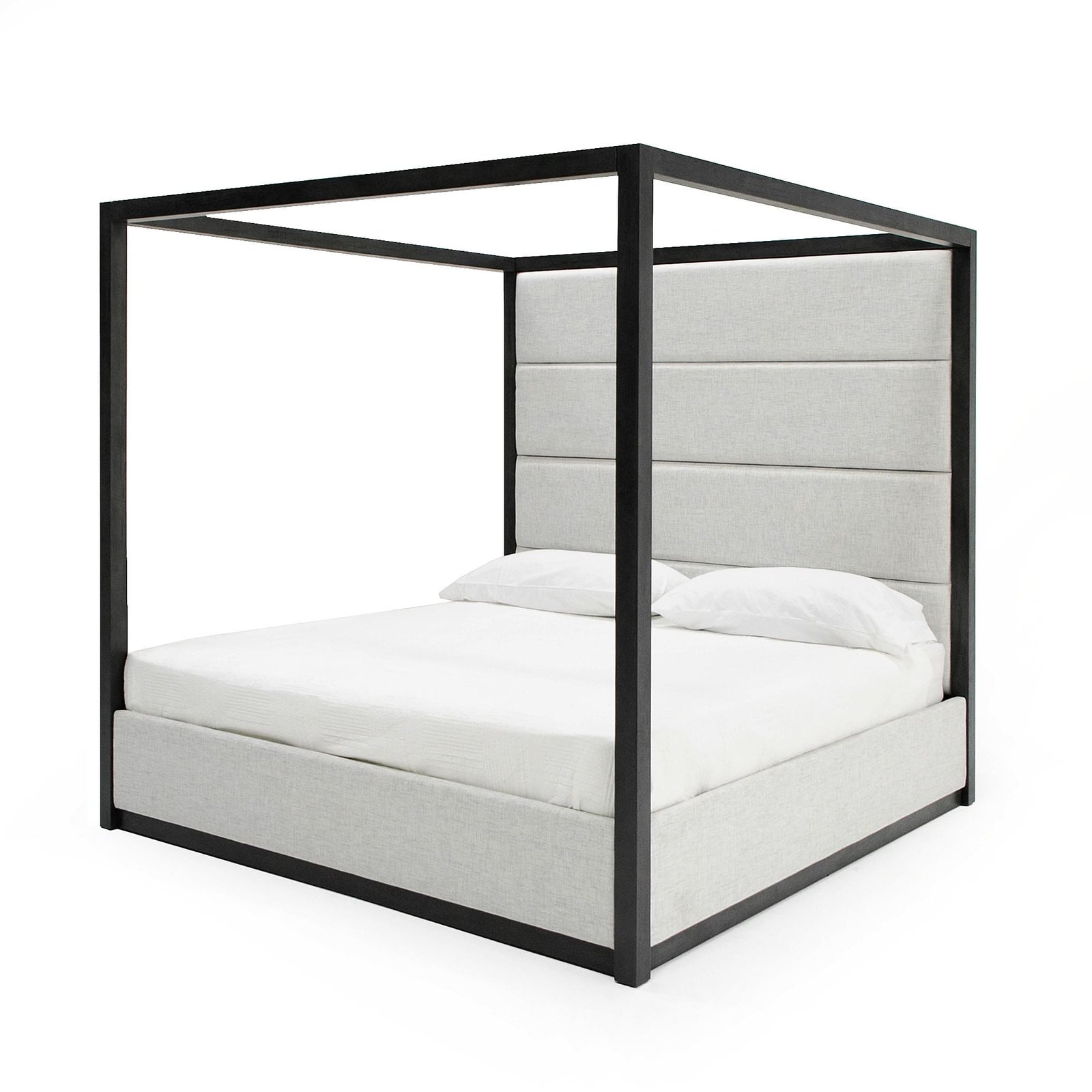 Modrest Manhattan- Contemporary Canopy Grey Bedroom Set 5 Modrest Manhattan- Contemporary Canopy Grey Bedroom Set - Image 5