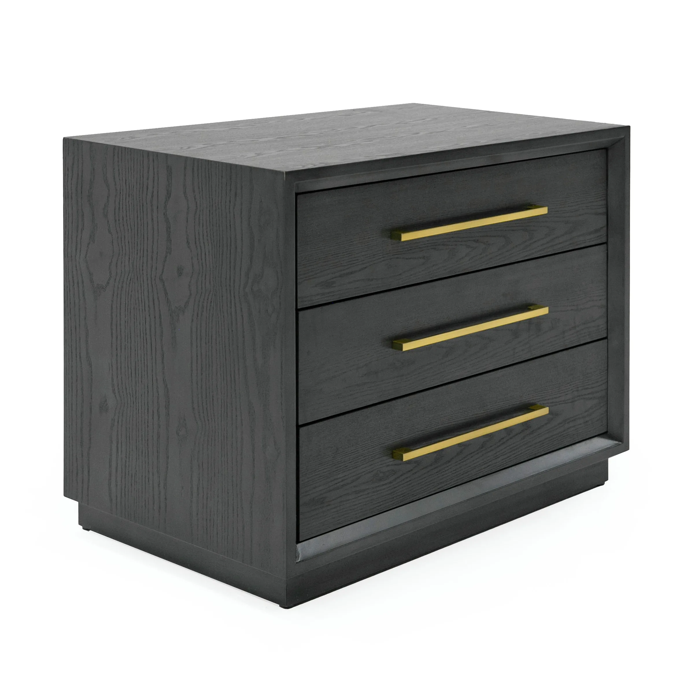 Modrest Manhattan - Contemporary Grey and Gold Nightstand - Image 5