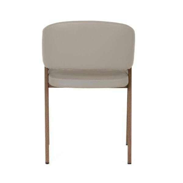 Modrest Marcus - Modern Light Grey Vegan Leather Dining Chair (Set of 2) - Image 3