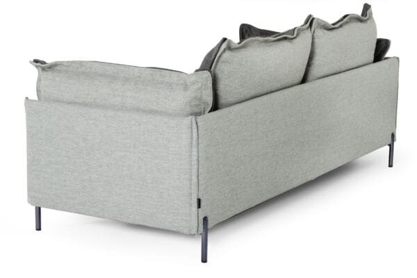 Divani Casa Mars - Modern Grey & Dark Grey Fabric Sofa - Image 4