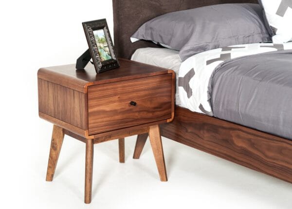 Modrest Marshall Mid-Century Modern Walnut Nightstand - Image 4