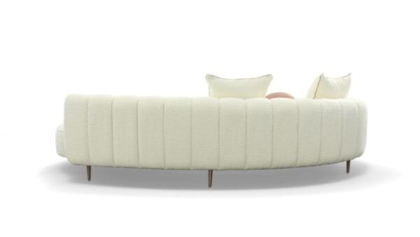 Modrest - Maverick Modern Cream Fabric Chaise - Image 4