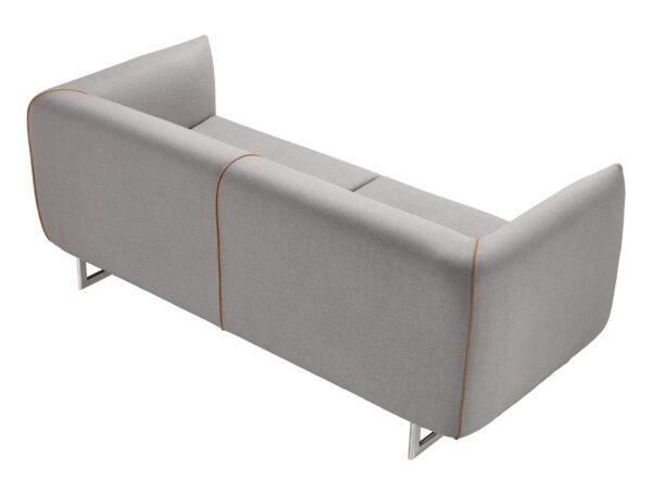 Divani Casa Medora-Modern Grey  Fabric Sofa