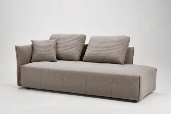 Divani Casa - Polson Modern Light Grey Fabric Modular  Sectional Sofa Bed - Image 5