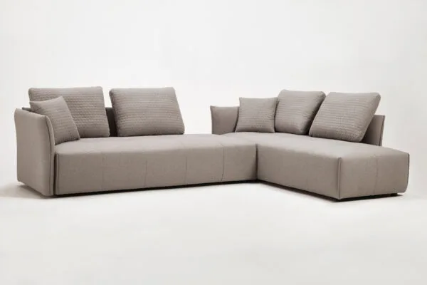 Divani Casa - Polson Modern Light Grey Fabric Modular  Sectional Sofa Bed - Image 2