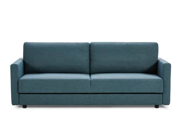 Divani Casa Fredonia Modern Blue-Green Fabric Sofa Bed w/ Storage - Image 3