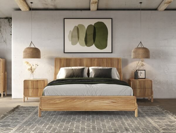 Modrest Mikala - Modern Natural Oak Bedroom Set