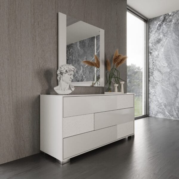 Modrest Monza - Italian Modern White Dresser - Image 4