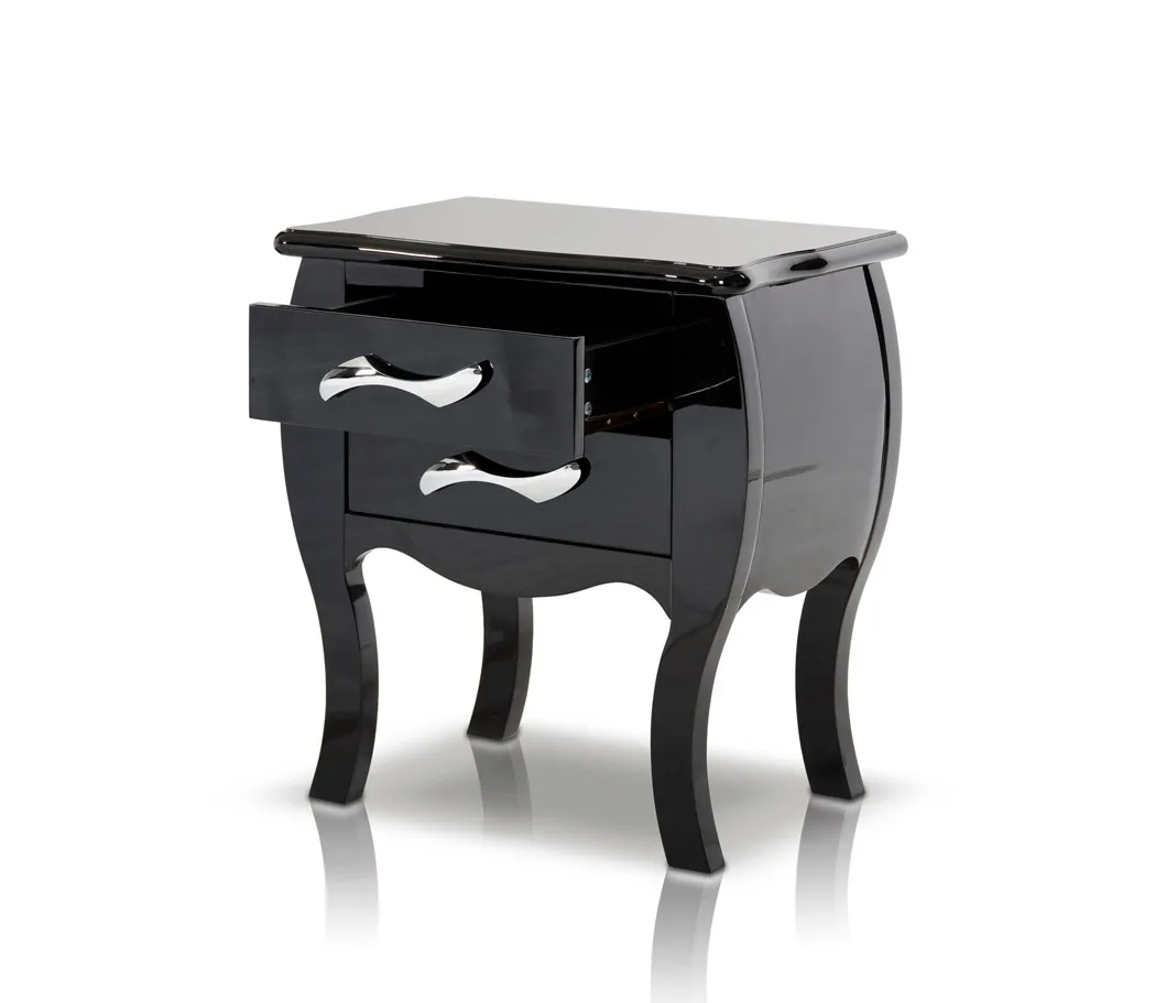 monte carlo black nightstand dsc 4142 - Modern Nightstand