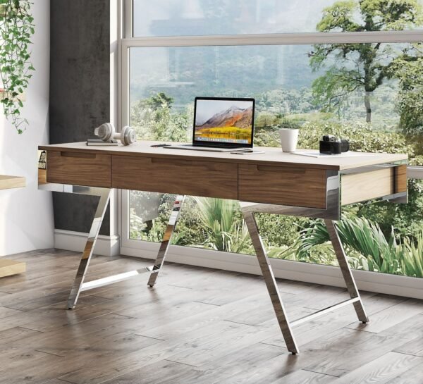 Modrest Dessart - Modern Walnut Veneer Desk - Image 4