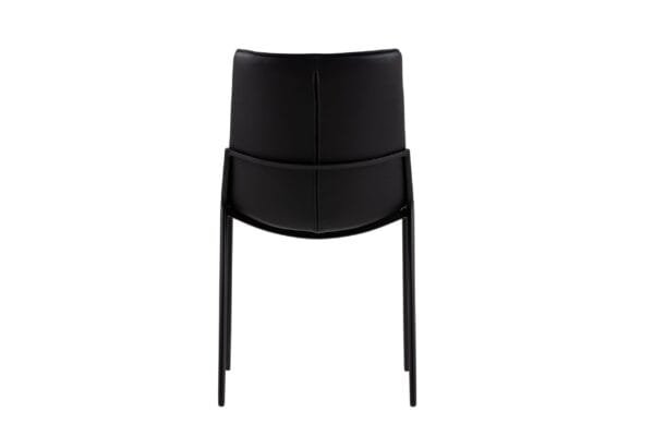 Modrest Murray - Modern Black Vegan Leather Dining Chair (Set of 2) - Image 3