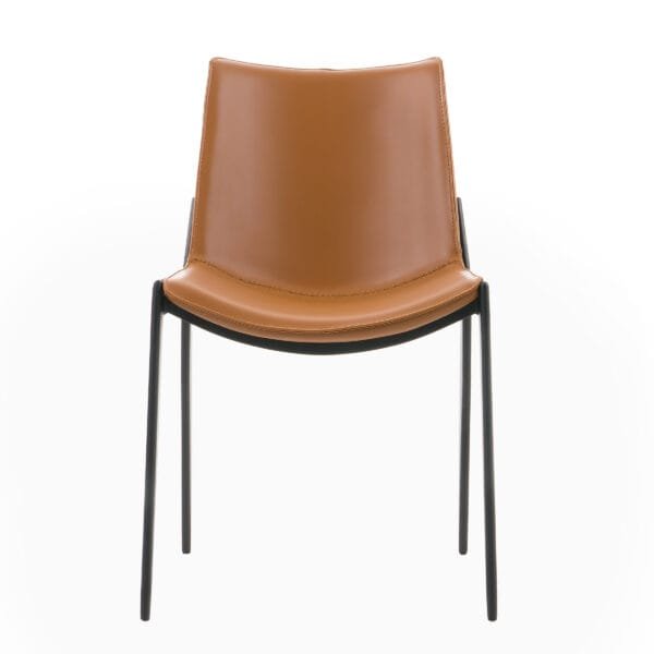 Modrest Murray - Modern Camel Vegan Leather Dining Chair (Set of 2)