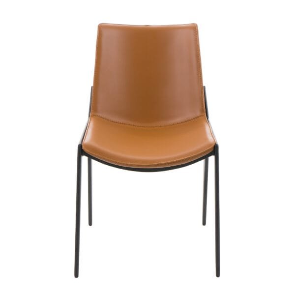 Modrest Murray - Modern Camel Vegan Leather Dining Chair (Set of 2) - Image 2