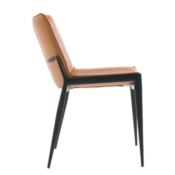Modrest Murray - Modern Camel Vegan Leather Dining Chair (Set of 2) - Image 4