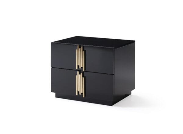 Queen Modrest Token Modern Black & Gold Bedroom Set - Image 3