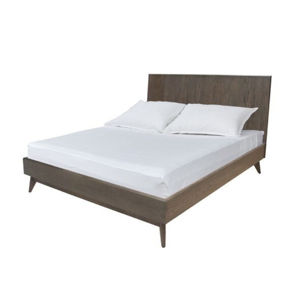 Queen Modrest Novak Modern Dark Oak Bed - Image 4